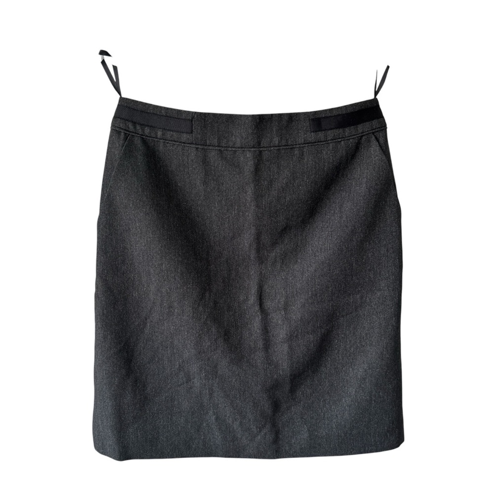 2/$10 MASTINA Grey pencil silhouette skirt formal professional work business